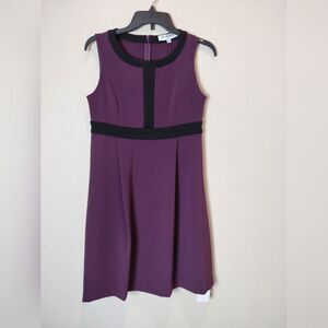 Of/ Mercer Plum and Black Dress Size Small NWT With Pockets New York Pleated